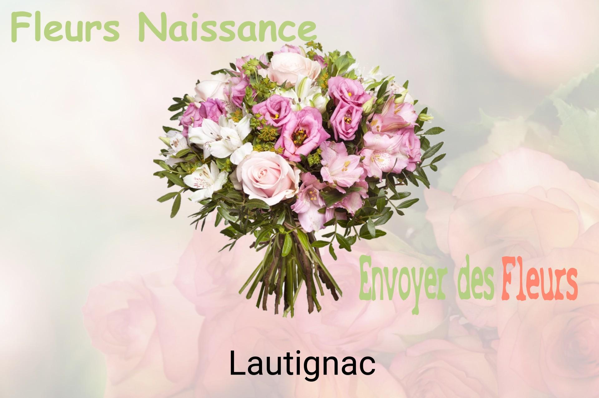Bouquet de fleurs de naissance livré à Lautignac